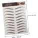 SKISUNO 9 Sheets Waterproof Eyebrow Stickers Natural Eyebrow Stickers Eyebrow Tattoos Stickers Artificial 6d - Buy Online on GoSupps.com