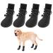 KOOLTAIL Anti-Slip Dog Boots 4 Packs - Adjustable Dog Socks with Shoelace Waterproof Dog Sock Shoe for All Seasons Super Durable Pet Paw Protector for Indoor and Outdoor Medium and Large Dogs X-Large