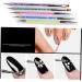 Healeved Sets Nail Art Pen Uv Gel Pen Nail Dotting Pen Nail Drawing Pen Double Head Pull Pen - Buy Online on GoSupps.com