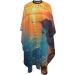 Buy Sunset Sea Printed Polyester Hair Cutting Cape - Professional Adult Haircut Accessories | Smooth No Sticky Hair | 55x66in for International Shipping - Buy Online on GoSupps.com