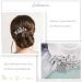 Nesloonp Silver Bride Wedding Hair Combs | Crystal Bridal Hair Crest & Pearl Headdresses | Rhinestone Hair Accessories for Women & Girls - Buy Online on GoSupps.com