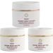 MZURI Body Butter Trio Set Shea with Jasmine Island Vanilla & Avocado Blends Organic Deep Hydration Body Creams for Dry & Sensitive Skin Natural Skincare Luxury Spa Gift Set (3 x 8 oz)