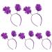 TQUXNGA Hairband with Colorful Pompoms for Parties Stage Performences Eye-catching Party Headband Birthday HeadWear Purple