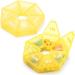 Weekly Pill Organizer - Large 7 Day Medicine Case for Vitamins Fish Oil & Supplements - Arthritis Friendly - Yellow - Buy Online on GoSupps.com