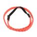Coral Red Ladies Headband - Suede Braided Hairband | Velvet Thin Wedding Vintage Boho Accessory - Buy Online on GoSupps.com