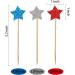 36 Pieces Glitter Star 4th of July cupcake toppers Glitter Gold Star Cakes Toppers for Independence Day 4th of July Party Supplies Favors(Blue Red White) - Buy Online on GoSupps.com