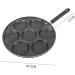 OUNONA 2 Pcs Egg Cooker Pan Ebelskiver Pancake Pan Omelet Frying Pan Wok Ring Donut Mold Non-Stick Frying Pan Poached Egg Pan Griddle Pan Mini Pancake Griddle Omelette Pan Stove Induction 47.5x30.5cmx2pcs Blackx2pcs - Buy Online on GoSupps.com