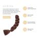 Shop Gairyan Jumbo Braids Extensions - 100g 60cm Ombre Synthetic Braiding Hair for Box Crochet (Dark Auburn) - Buy Online on GoSupps.com