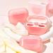 Moisturizing Lip Gloss Shiny Lip Gloss Double Matte Lip Clay | Earphone Case Glossy Lip Tint Lip Balm with Heart-Shaped Applicator Long Lasting for S - Buy Online on GoSupps.com