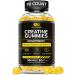 Vegan Creatine Monohydrate Gummies 5g - Natural Lemon Flavor for Strength & Energy - 90ct Chews for Men & Women - Buy Online on GoSupps.com