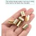 Hao Pro Fold Over Cord End Caps 13x9mm Copper Crimp Clamp - 30pcs Gold Fastener for Leather Ribbon Necklace - Buy Online on GoSupps.com