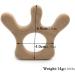Wendysun 3pcs Cartoon Wood Teether - Natural Animal Crown Shape Baby Teething Toy - Buy Online on GoSupps.com
