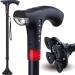 Multi-Function Intelligent Elderly Crutches Walking Cane Stick with LED Light Smart Radio Alarm for Seniors Interesting B