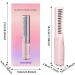 Portable Wireless Hair Straightening Brush | Fast Heating Anti-Scald Comb for Women | Lightweight Rechargeable Straightener in Pink - Perfect for International Shipping - Buy Online on GoSupps.com