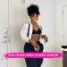 MODSIGHT Afro Puff Drawstring Ponytail with 2 Replaceable Bangs - Short Kinky Curly Synthetic Hair Bun for Black Women - 1B Natural Black - Buy Online on GoSupps.com