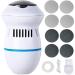 ICALODY Electric Foot Grinder Vacuum Callus Remover | Rechargeable Pedicure Tool for Cracked Skin | White Green - Buy Online on GoSupps.com