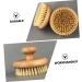FRCOLOR 2 Pcs Bath Brush Set - Portable Massager & Scrubber for Body| Dead Skin Exfoliation| Handled Design| 10x10cm Sisal Brushes - Buy Online on GoSupps.com