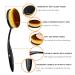 Dolovemk Oval Makeup Brush Set - 10-Piece Professional Brushes for Eyeshadow Foundation Blush & Beauty Sponge (Black) - Perfect for Flawless Makeup Application - Buy Online on GoSupps.com