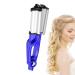 Wave Hair Iron Waver Curling Iron Temperature Adjustable Wavy Hair Curler Hair Crimper For Women For All Hair Types Blue European Regulations