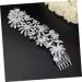 Didiseaon Silver Barrettes Comb Bridal Hair Clip Bride Hair Clip Pearl Hair Accessories Wedding Headpiece for Bride Silver Hair Clips Wedding Hair Accessory Bridesmaid Headgear Alloy - Buy Online on GoSupps.com