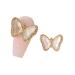 Creative Butterfly Shape Nail Rhinestones Shiny Glitter Rhinestones Charm Nail Art Decor Accessories 4D Trendy Diy Cubic Zirconia Nail Decor For Crafts Nail Art-13