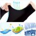 Lzymsz UV Sleeves Gloves - Long Anti-UV Hand Cover & Breathable Arm Cooler for Sports | Cycling Basketball & Hiking Protection - Black - Buy Online on GoSupps.com