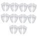 FOMIYES 10 Pairs Five Toe Sticky Front Pad Heel Cushion Heels for Women Arch Support Shoes Insoles High Shoe Insoles Low Clear Heels Foot Arch Massage Pad Non-Slip Gel Man Forefoot Pad