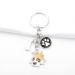 ENSIANTH Dog Keychain - Perfect Gifts for Dog Lovers Puppy Dog Paw Print Keyring for Dog Owners Ideal for Moms & Dads - Buy Online on GoSupps.com
