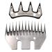 MasXirch 13 Straight Tooth Sheep Shear Clipper Replacement Blades for fit Oster Lister Heiniger Sheep Clippers Detachable Animal Trimmer Shears for Grooming Goats Lambs Llamas Alpacas