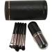 Travel Makeup Brushes Set Cosmetic Brushes Set with Mirror Cap Soft Hair Brush Multifunctional Eyeshadow Brushes (Black) - Buy Online on GoSupps.com