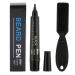 Mustache Pencil Waterproof Long Lasting 4 Tips Beard Pencil Filler Set for Filling Mustache(Black)