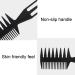 JdXun Wide Tooth Comb Set - 2 Antistatic Retro Combs for Curly & Wet Hair (Black) | Ideal for Long Hair Styling - Buy Online on GoSupps.com