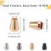 PandaHall 64pcs 0.5 Inch Cone Cord Lock Alloy Rope End Lock Bell Rope Fastener - DIY Lanyard Clothes Backpack Bag Stopper - Buy Online on GoSupps.com