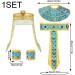 4pcs/Set Women's Egyptian Costume Accessories Egyptian Princess Headband Snake Headpiece Egyptian Belt Wristbands Accessories - Buy Online on GoSupps.com