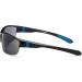 GrinderPUNCH Bifocal Wrap Around Sunglasses | UV Protection Sports Readers - Shiny Black Frame with Blue Rubber | 1.5x Strength - Buy Online on GoSupps.com
