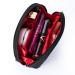 Hekyip Half Moon Cosmetic Bag - Small Portable Waterproof Travel Makeup Pouch for Girls and Women (Inner Red) - Buy Online on GoSupps.com