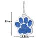 Buy Personalized Dog Tag with Engraving - Blue Paw Print ID Tags for Dogs & Cats | Custom Address Tags - Buy Online on GoSupps.com