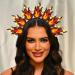 GORTIN Light Up Fire Headband LED Red Flame Headpiece Halloween Festival Costume Headwear Hair Accessories for Women - Buy Online on GoSupps.com