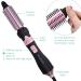 Navaris Warm Air Brush with 4 Attachments - Volumizing Ceramic Curling & Smoothing Brush - Styling & Paddle Brush - Black & Metallic Pink for Perfect International Hair Styling - Buy Online on GoSupps.com