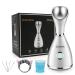 Facial Steamer-Nano Ionic Facial Steamer Warm Mist Humidifier Atomizer Sprayer Moisturizing Face Steamer Home Sauna SPA Face with 4 Piece Stainless Steel Skin Kit and Hair Band(White) 7 Piece Set
