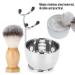 Buy Wallfire Men's Beard Shaving Set - Stainless Steel Bowl Brush & Mustache Tool for Ultimate Grooming Experience - Buy Online on GoSupps.com