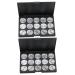 TOVINANNA Travel Cosmetic Case 2pcs 15 Empty Cosmetic Eye Shadow Magnetic Eyeshadow Empty Eyeshadow Palette Travel Cosmetic Box