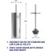 Tiasablu Plunger with Concealed Holder - Heavy Duty Plunger for Toilet  Plungers for Bathroom  No Splash Back  Long Handle - Discreet Toilet Plunger and Holder for Bathroom Chrome - Buy Online on GoSupps.com