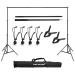 SLOW DOLPHIN Photo Video Studio 10Ft Adjustable Backdrop Support System Kit Background Stand with Carry Bag