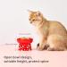 Petkit Ceramic Raised Cat Food Bowls Set - Elevated Porcelain Kitty Puppy Dishes in White and Red (2 Bowls) - Buy Online on GoSupps.com