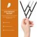 DOITOOL Eyebrow Measurement Tool 5 pcs Caliper Metal Golden Measuring Positioning Second Tool Ratio Sliding Measure Generation 25x5x0.6cmx5pcs Blackx5pcs - Buy Online on GoSupps.com