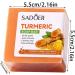 Natural Turmeric Soap Handmade Organic Turmeric Exfoliating Soap Bar Natural Turmeric Soap Bar for Face and Body Soap for Dark Spots - Buy Online on GoSupps.com