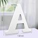 8 Inch Unfinished White Wood Letter A - Wall Decor for Home Party Projects - Buy Online on GoSupps.com