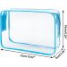 MOCOCITO Clear Toiletry Bag Set for Women & Men with 8 Travel Bottles - EU & UK Approved (Blue) - Buy Online on GoSupps.com