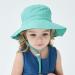 LACOFIA Toddler Baby Sun Hat - Wide Brim Bucket Hat for Outdoor Beach Pool, Adjustable, 6-24 Months, Unisex (A-Green) - Buy Online on GoSupps.com